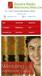 Mobile Screenshot of gavaranaidumatrimonysites.com